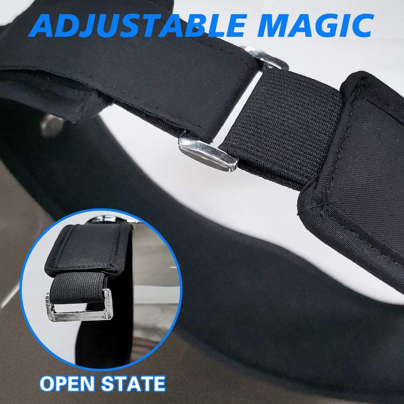 WAYCOM Sun Visor Hat - Adjustable Sun Cap, UV Protection Hat Premium UPF 50+ Visor for Men and Women (Adjustable Magic Sticker) - Image 5
